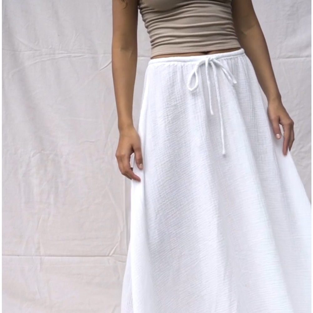 Indigo Luna Off White Midi/Maxi Skirt